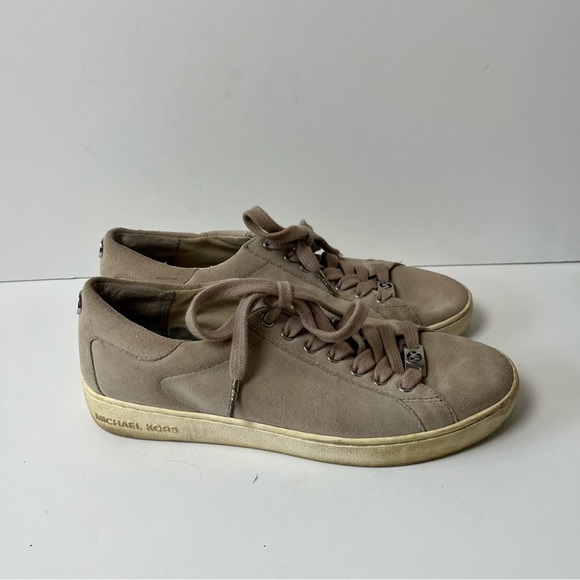 Michael Kors Leather Lace Up Sneakers 8.5 - Picture 6 of 12